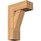 Ekena Millwork Traditional Block Smooth Bracket w/ Offset Brace, Western Red Cedar, 7 1/2"W x 18"D x 26"H BKT0806X18X26TRA05SWR - alternate 1